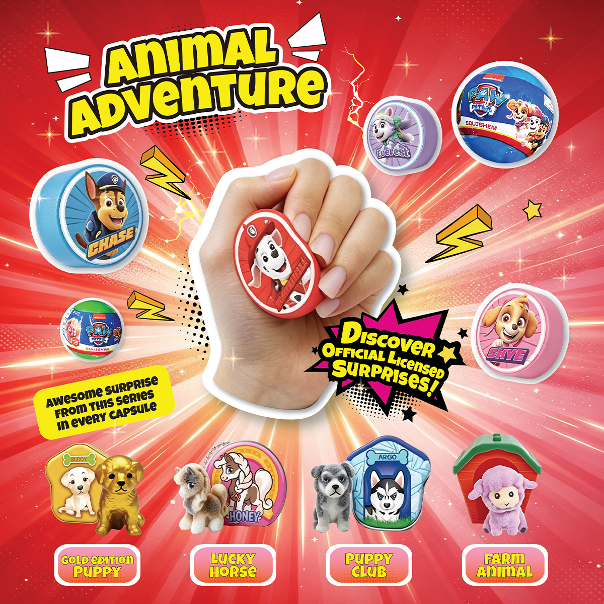 Animal Adventure Mix Capsule in 50/65mm capsule