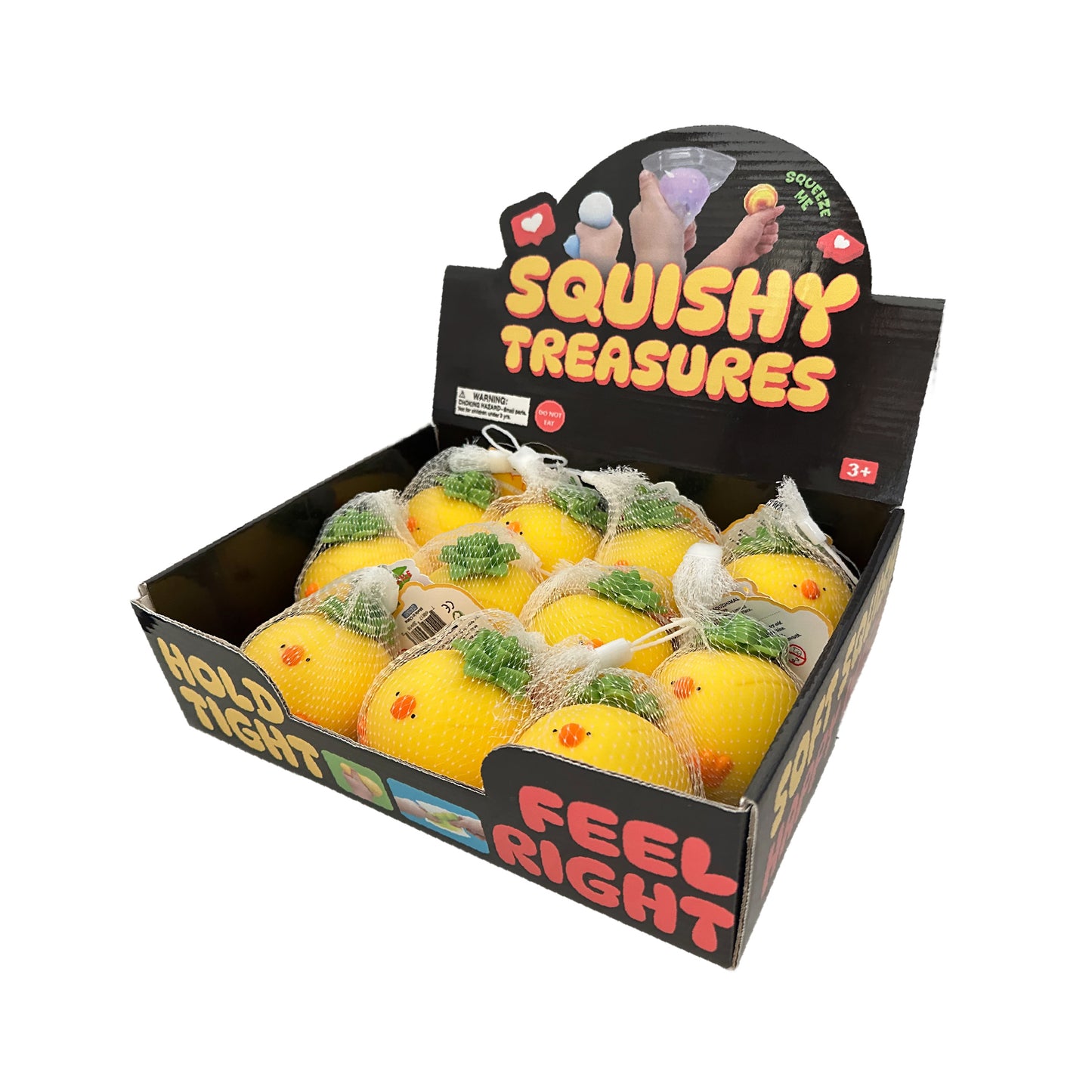 Pineapple Chick Squishimal w/display