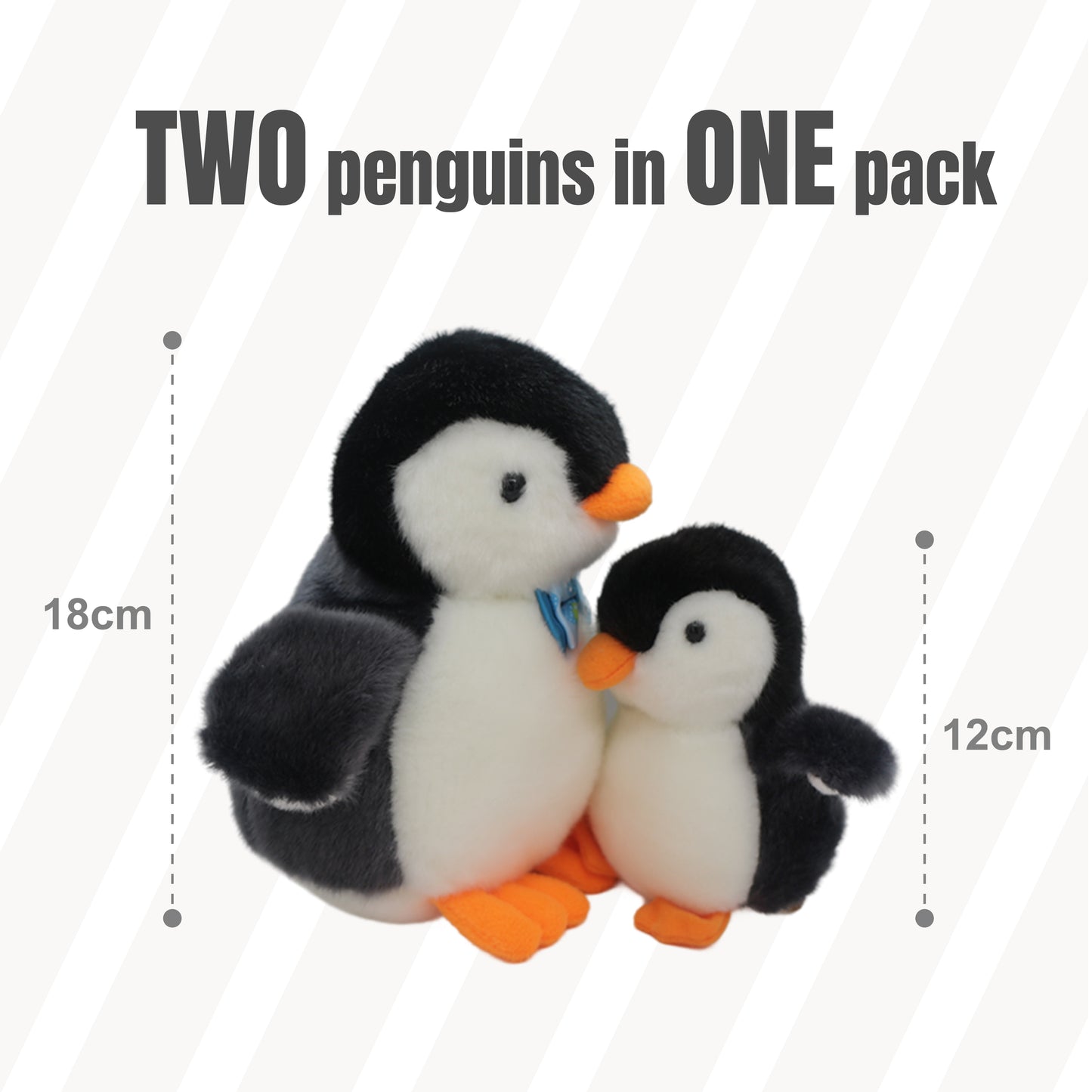 Plush Penguin Pink Color(big & small per bag)