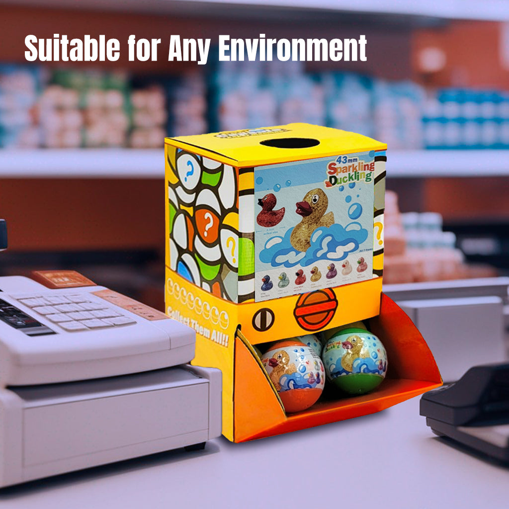 4.3cm Glitter Duck, 50mm capsule in display box