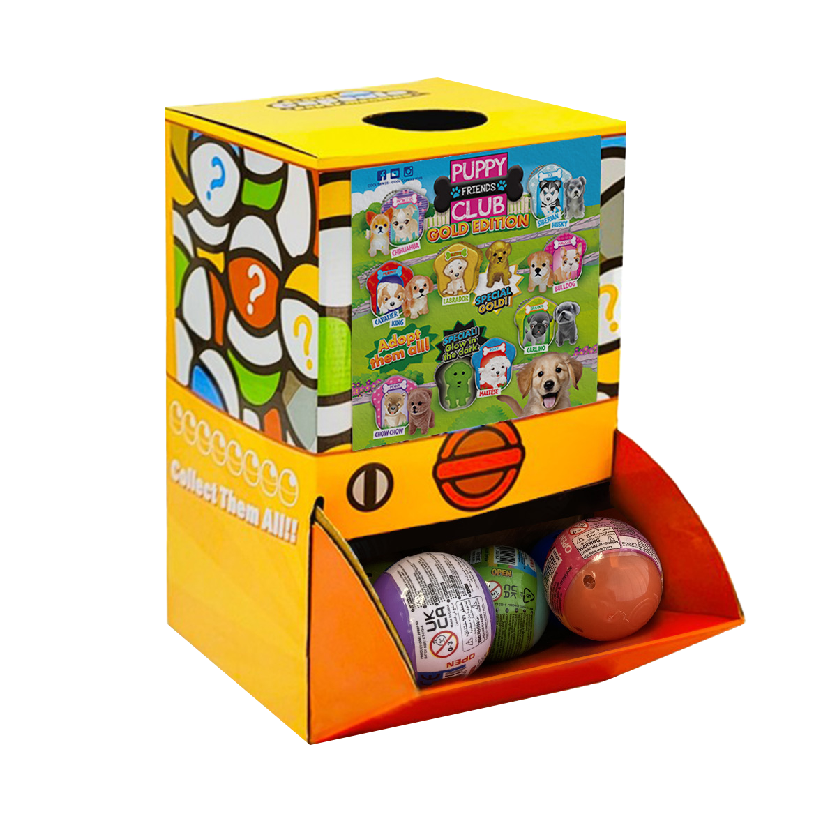 Gold edition Puppy Club the Best in 50mm capsule in Display Box