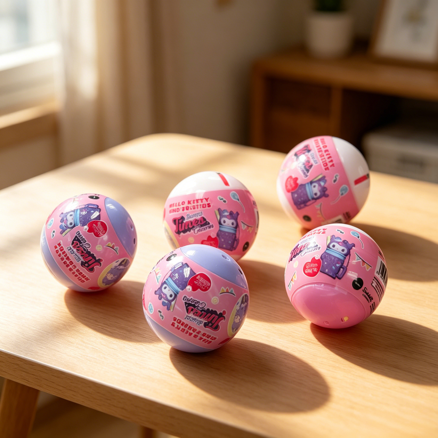 Hello Kitty Sweet Times Charms in 50mm capsule (Coin Bank)