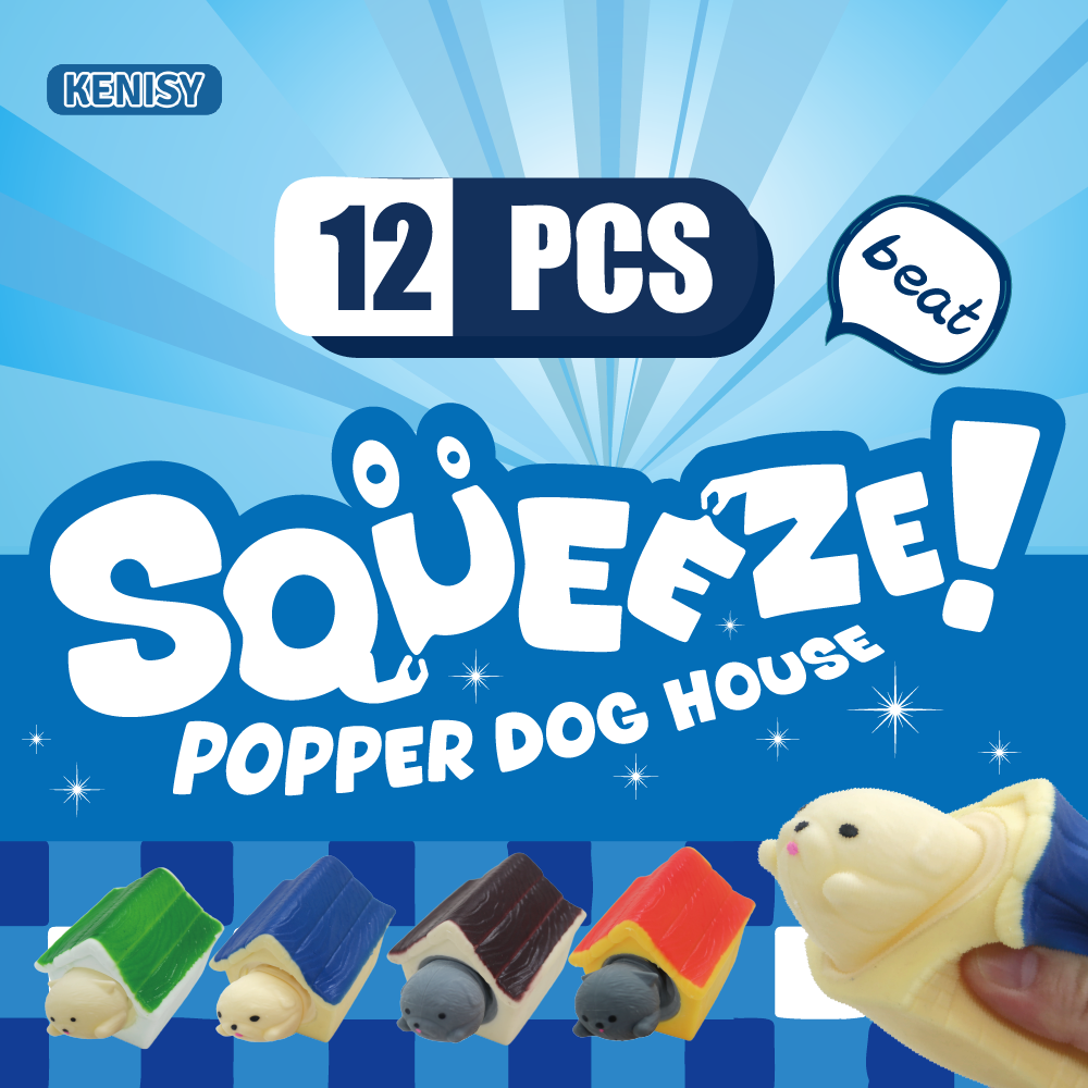 Squeeze Popper Dog House , Squishy Fidget Toys