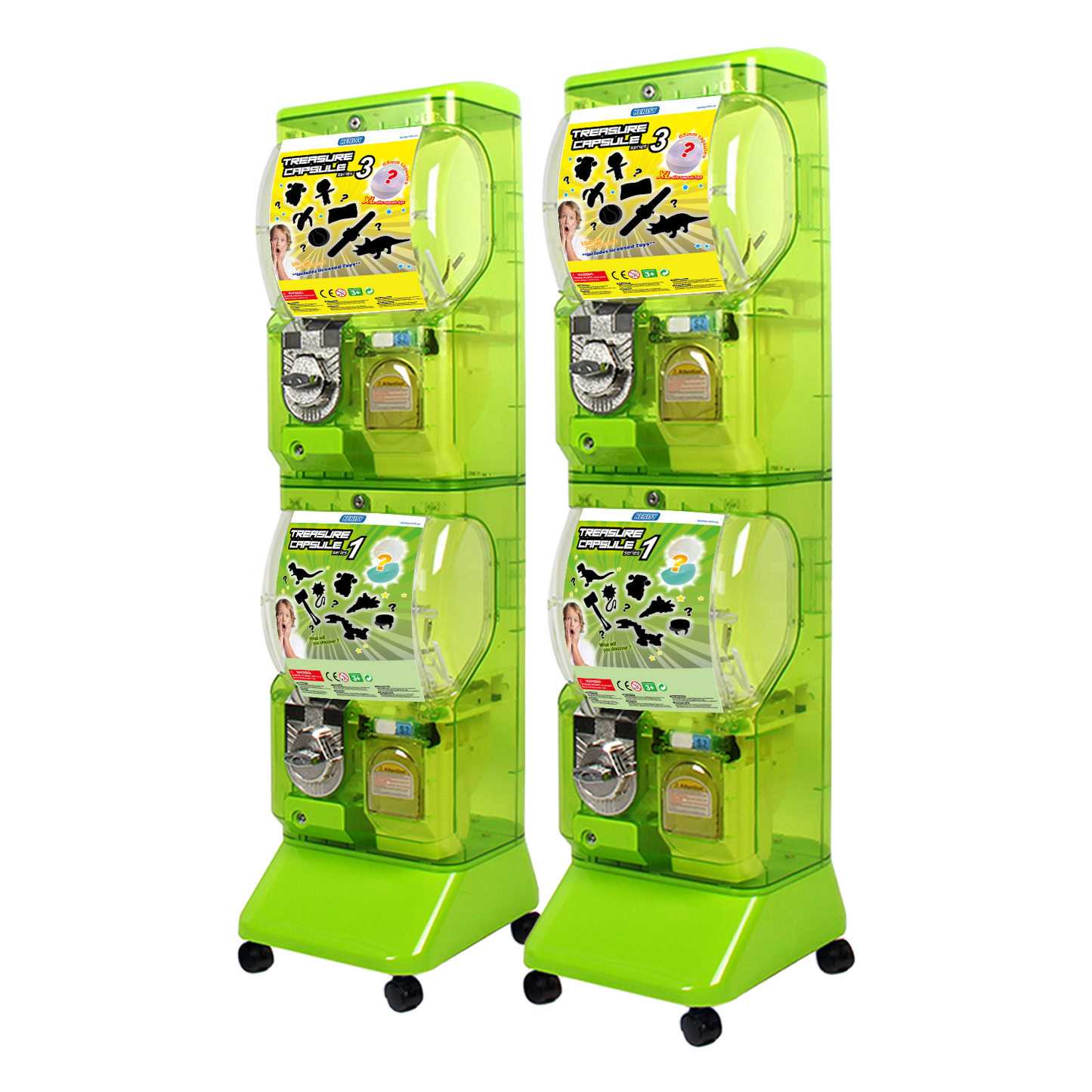 Translucent Vending machine(2disp)-Green
