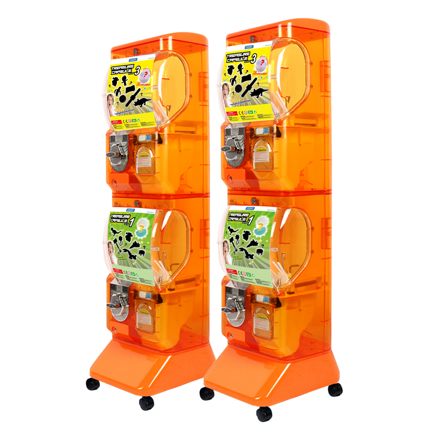 Translucent Vending machine(2disp)-Orange