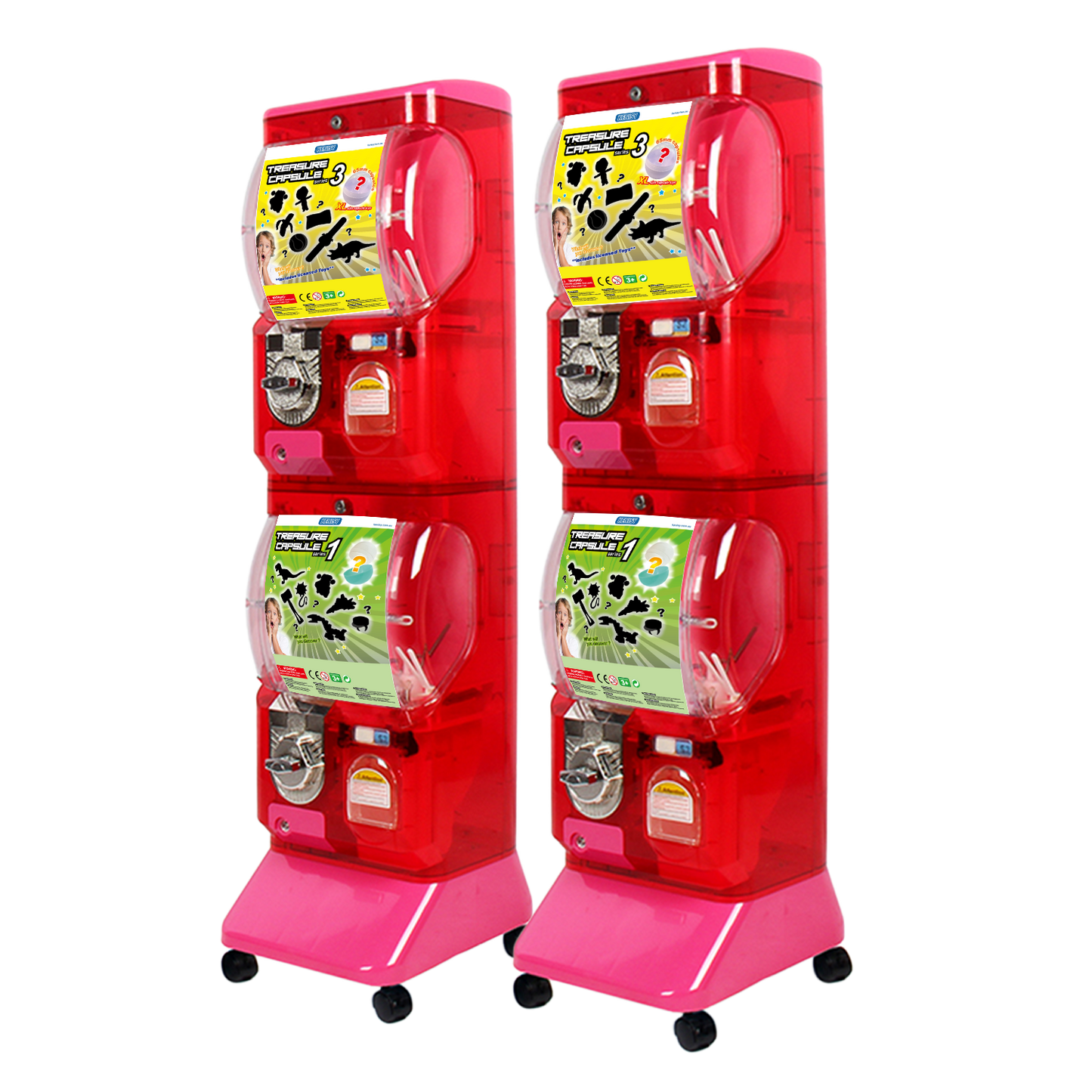 Translucent Vending machine(2disp)-Red