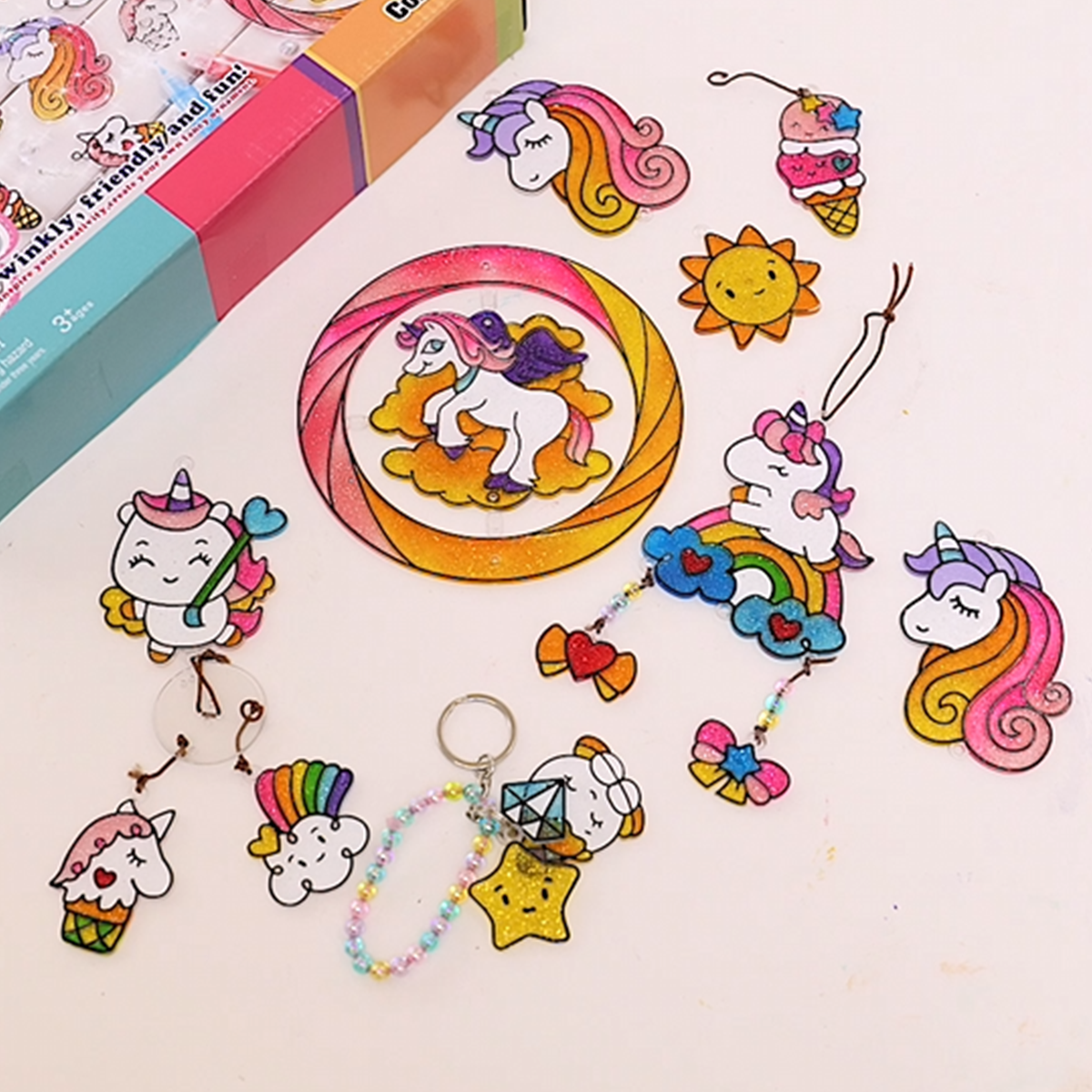 Sparkly Ornament Suncatcher