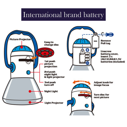 Mini Space camping light Projector