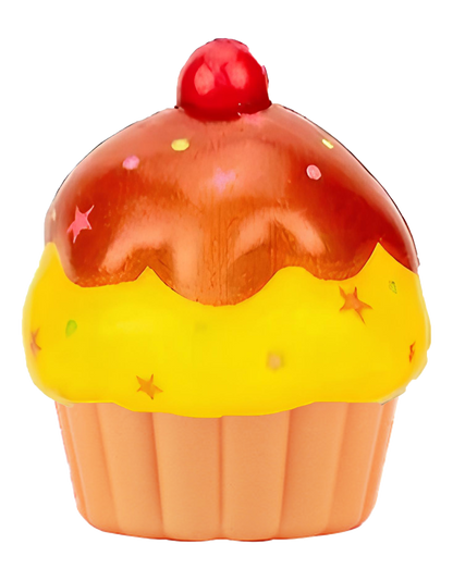 Squishy slow rising Cup Cake Keychain in 65mm cap
