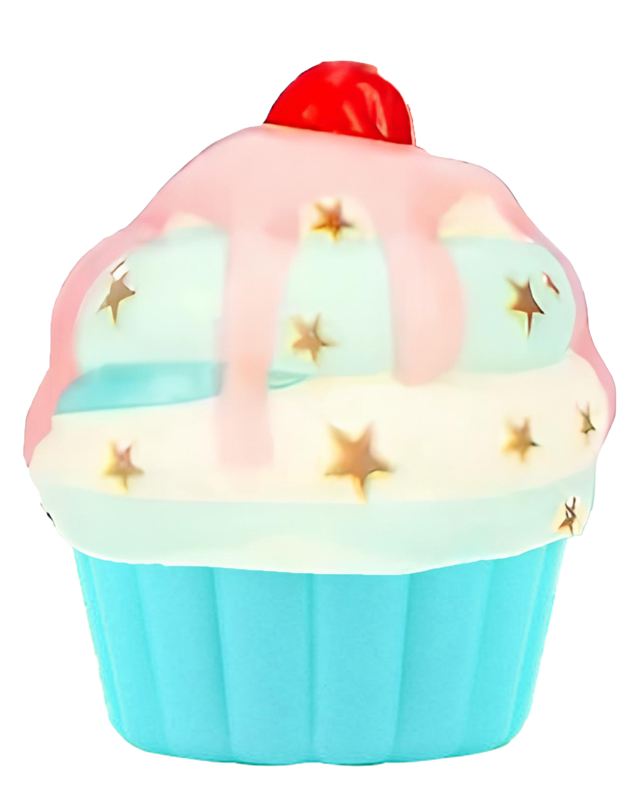 Squishy slow rising Cup Cake Keychain in 65mm cap