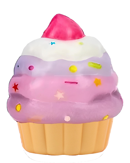 Squishy slow rising Cup Cake Keychain in 65mm cap