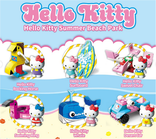 Hello Kitty Summer Beach Paradise (8 styles, 14pcs/set) - Price per piece
