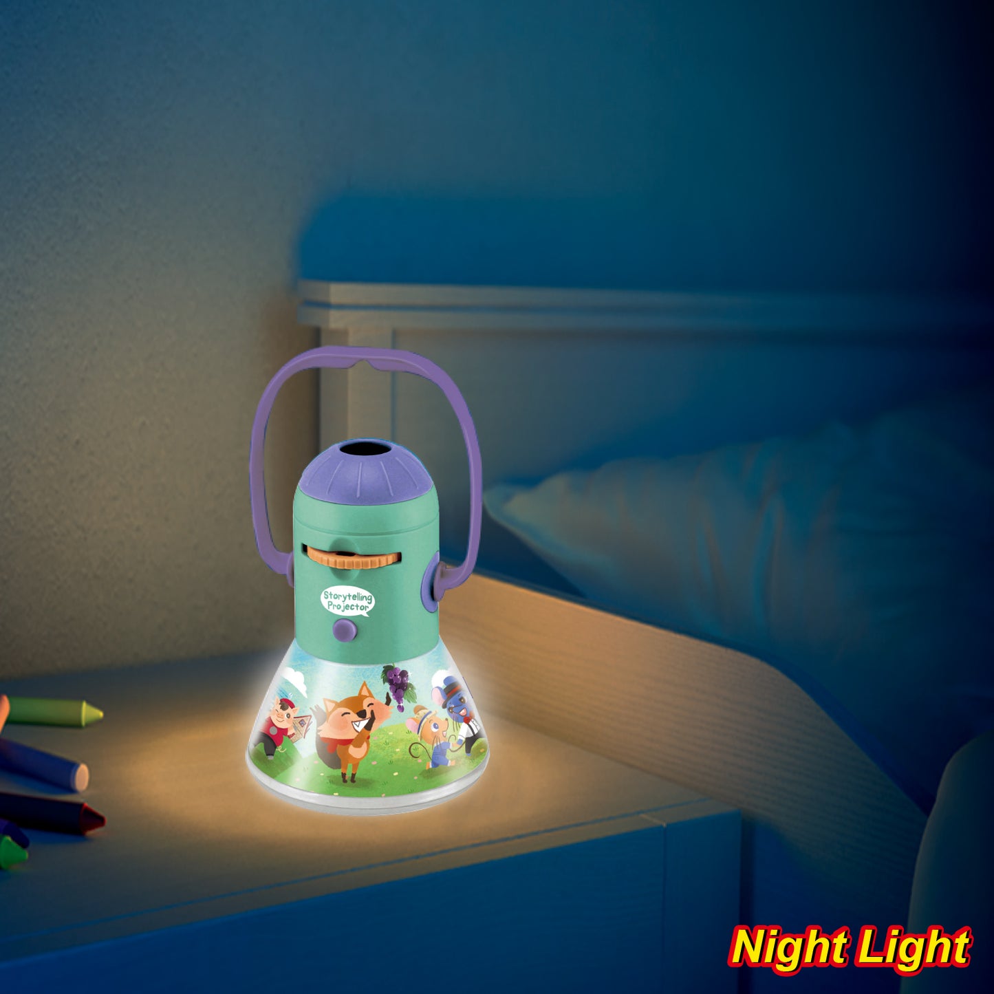 Storytelling camp light w/12disc(6 stories)
