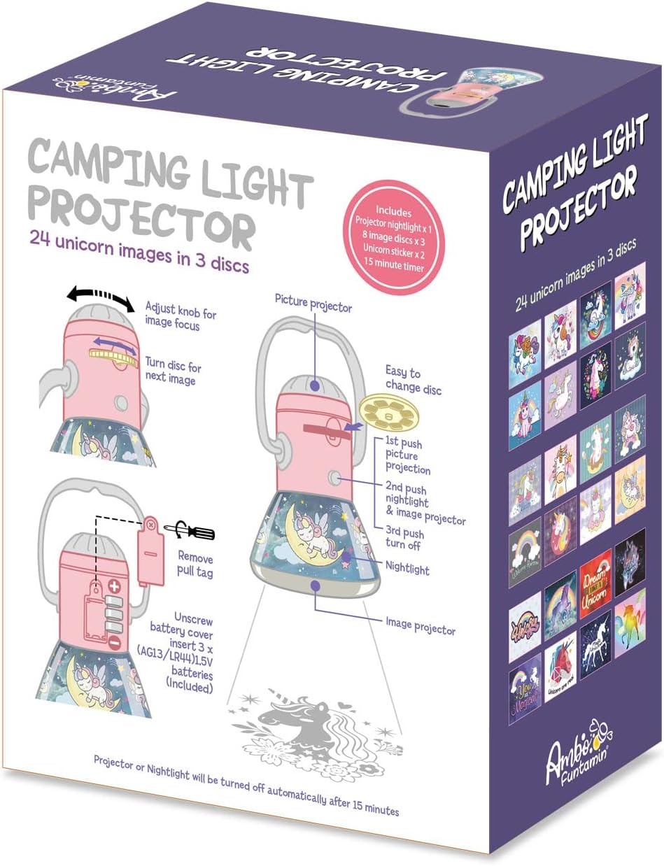 Unicorn camping light projector