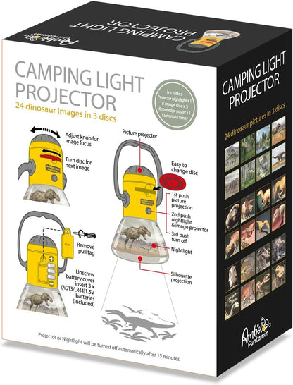 Dinosaur mini camping light projector
