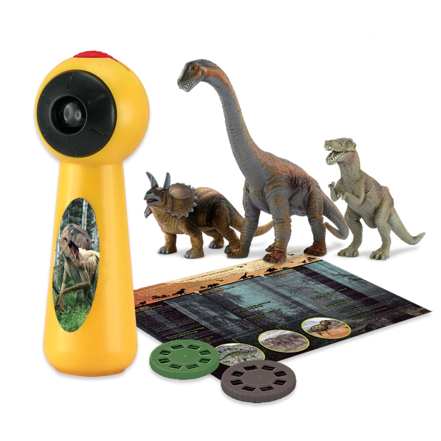 Dinosaur projector & play set