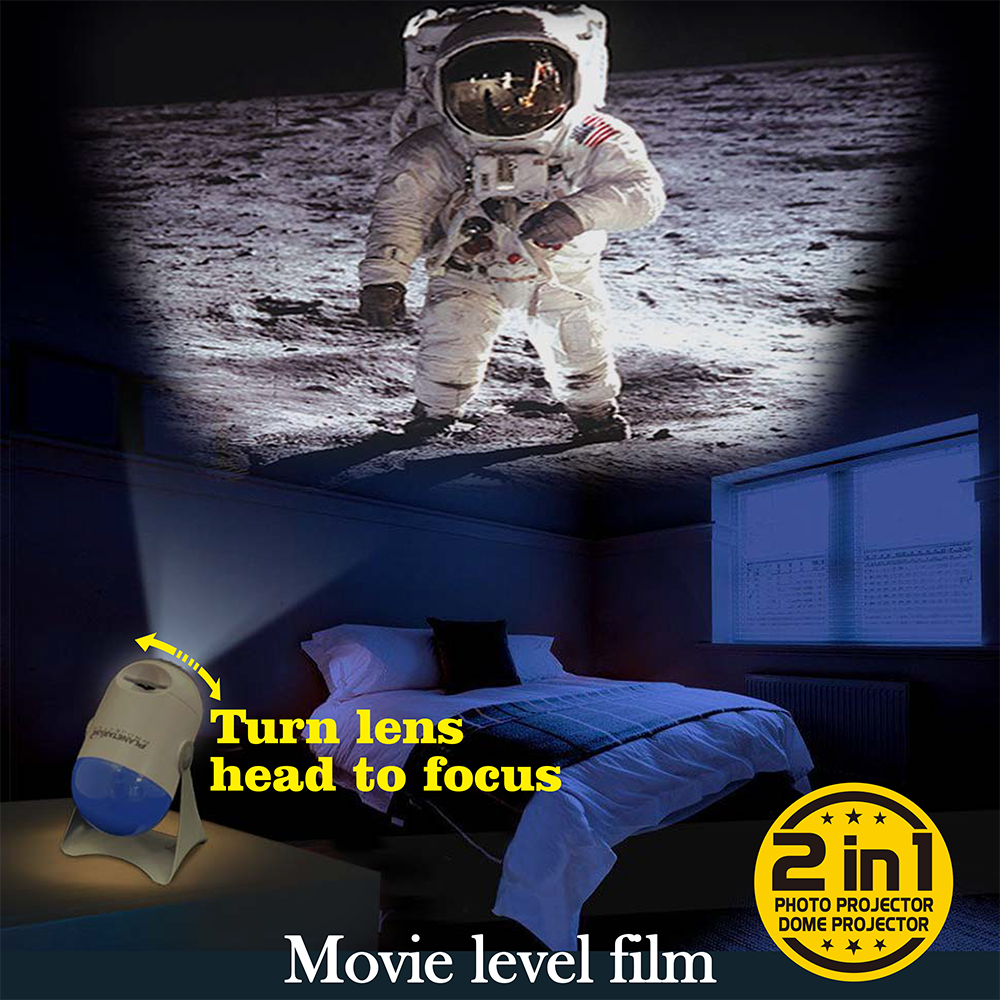 Planetarium projector w/ 2 projection