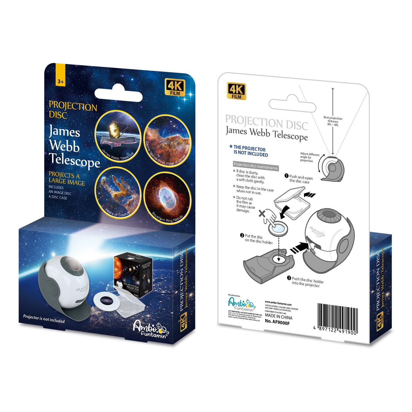 Projection Disc set for ASOLAP-James Webb Telescope(4 Disc)
