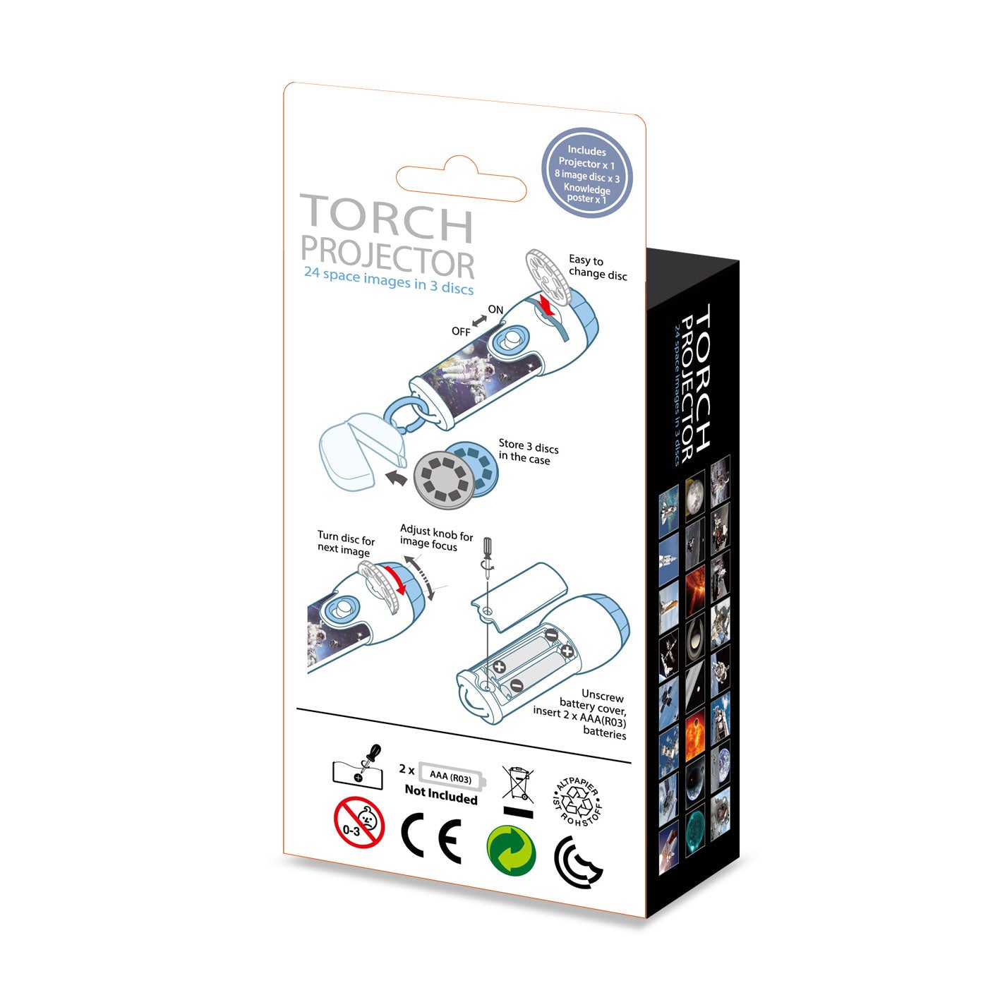 Space large torch projector 24 images