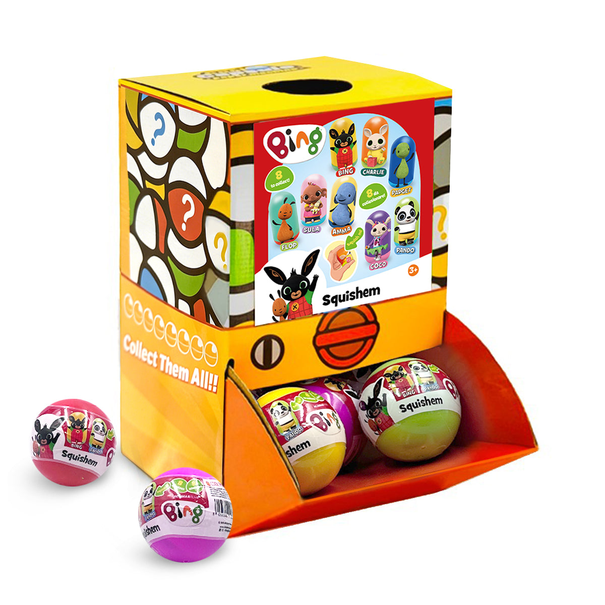Bing Squishem Countertop Capsule Display(65mm L18)