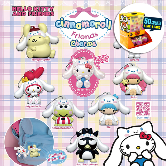 Cinnamoroll Friends Sanrio Charms Countertop Capsule Display(65mm L18)