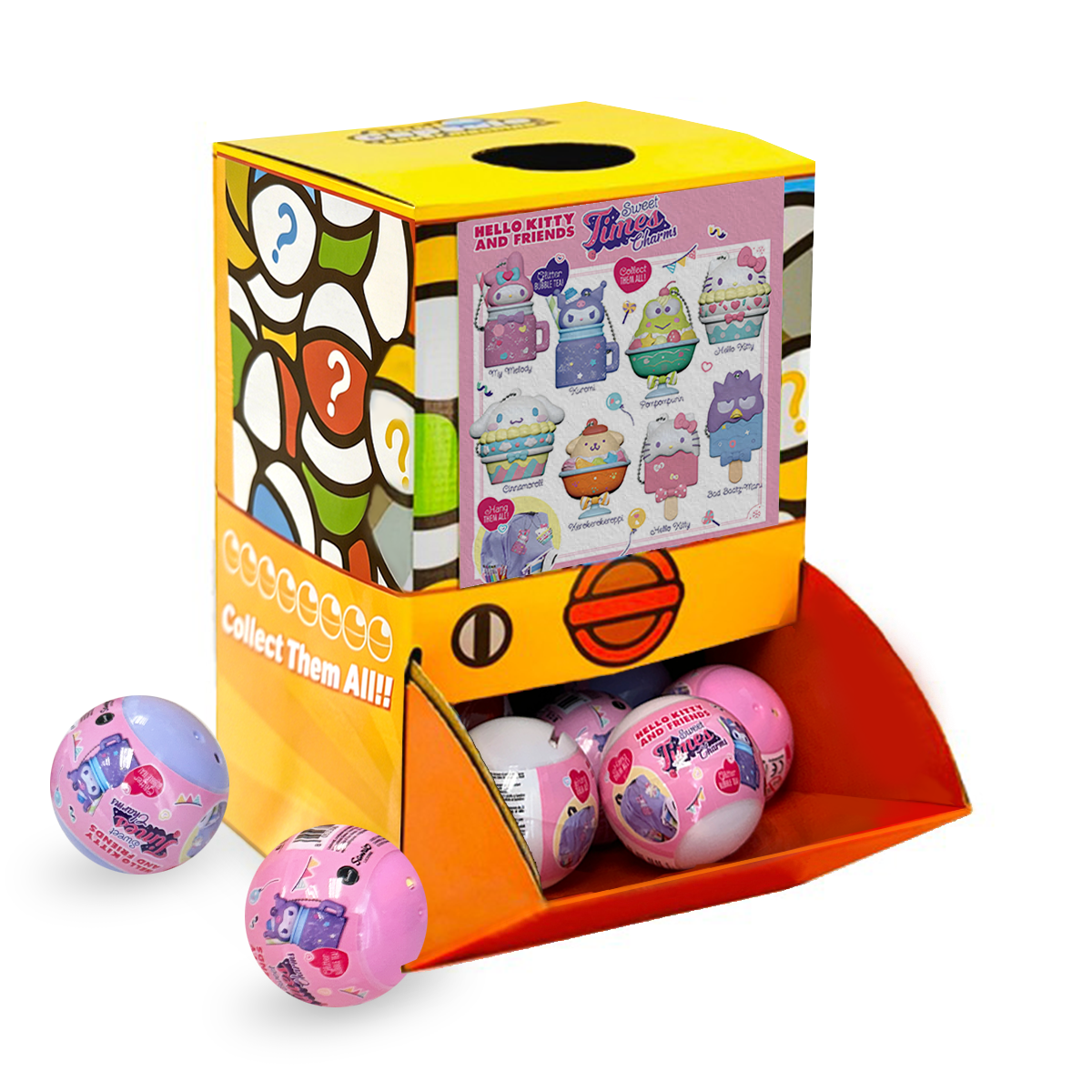 Hello Kitty Sweet Times Charms Countertop Capsule Display(5cm L40)
