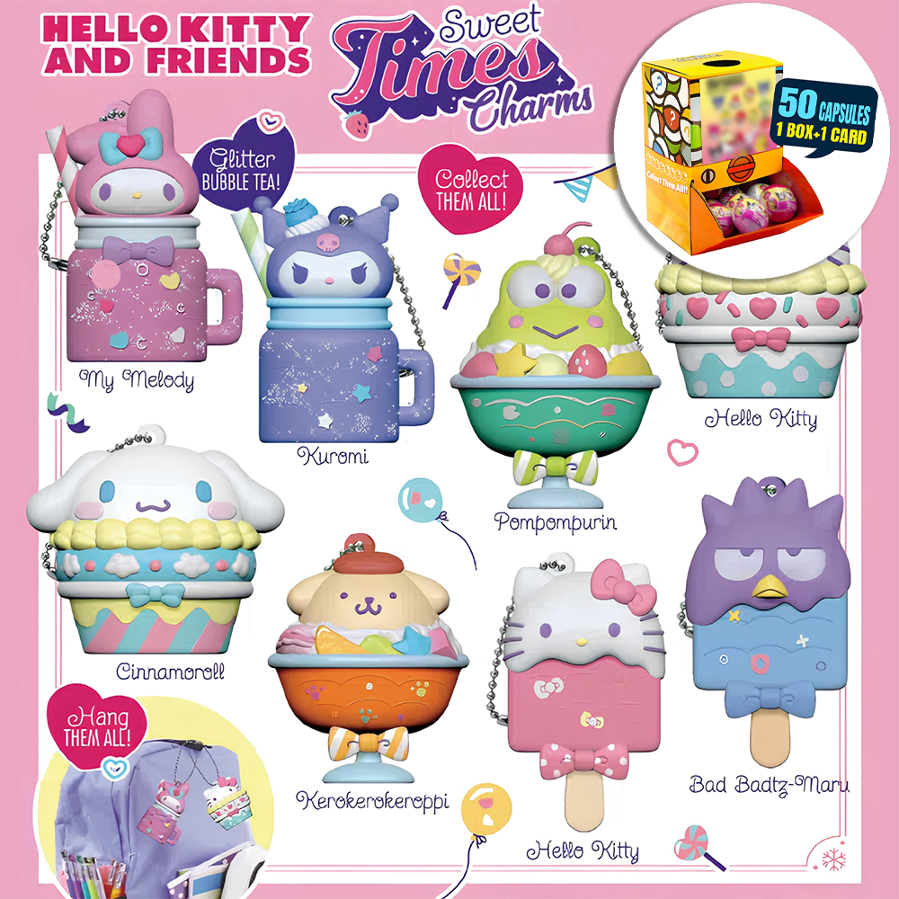 Hello Kitty Sweet Times Charms Countertop Capsule Display(5cm L40)