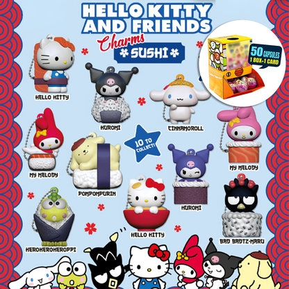 Hello Kitty Sushi Charms Countertop Capsule Display(5cm L40)