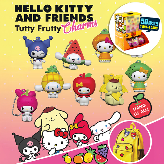 Hello Kitty Tutty Fruit Charms Countertop Capsule Display(5cm L40)