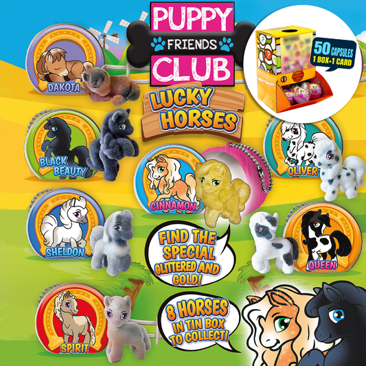 Lucky horse Puppy club Countertop Capsule Display(5cm L40)