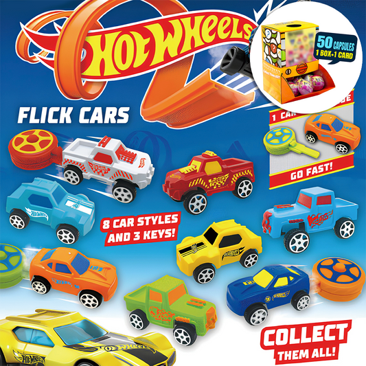 Hot Wheels Flick Cars 2 Countertop Capsule Display(5cm L40)