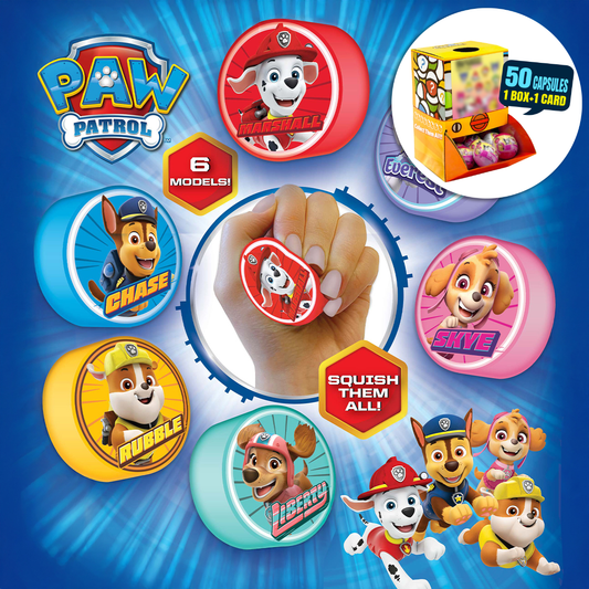 Paw Patrol Squishem Countertop Capsule Display(5cm L40)