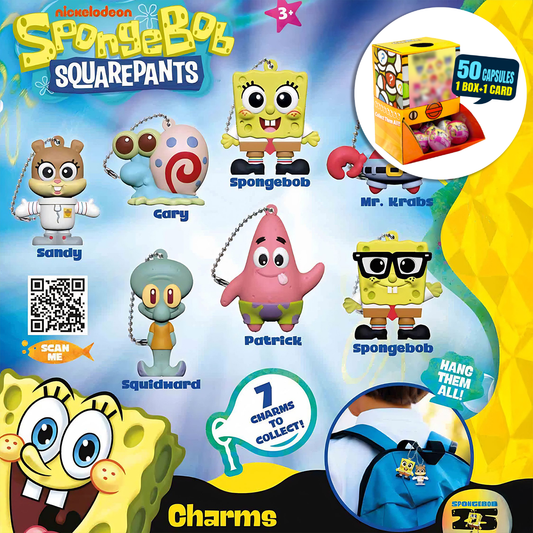 Spongebob Charms Charms Countertop Capsule Display(5cm L40)