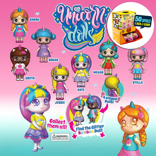 Unicorn Dolls Emotions Countertop Capsule Display(5cm L40)