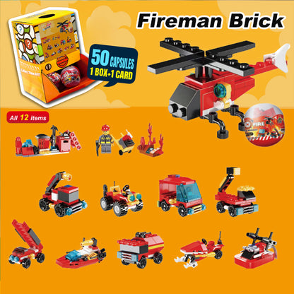 Fireman Brick Countertop Capsule Display(70mm L16)
