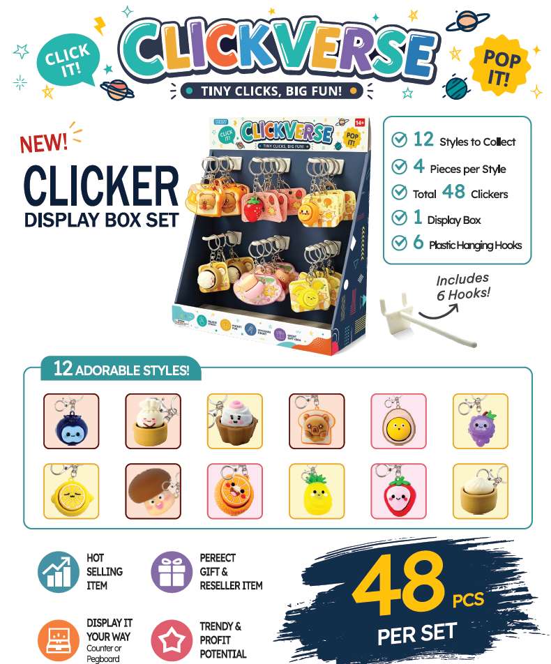[Pre-order Oct.2026 arrival] Clickverse Clicker (48 clickers) Display Box Set