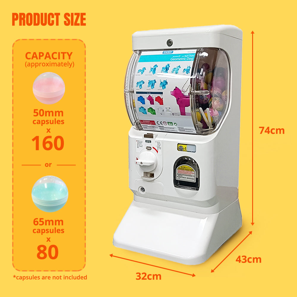 Capsule Vending machine(1 container) - White color