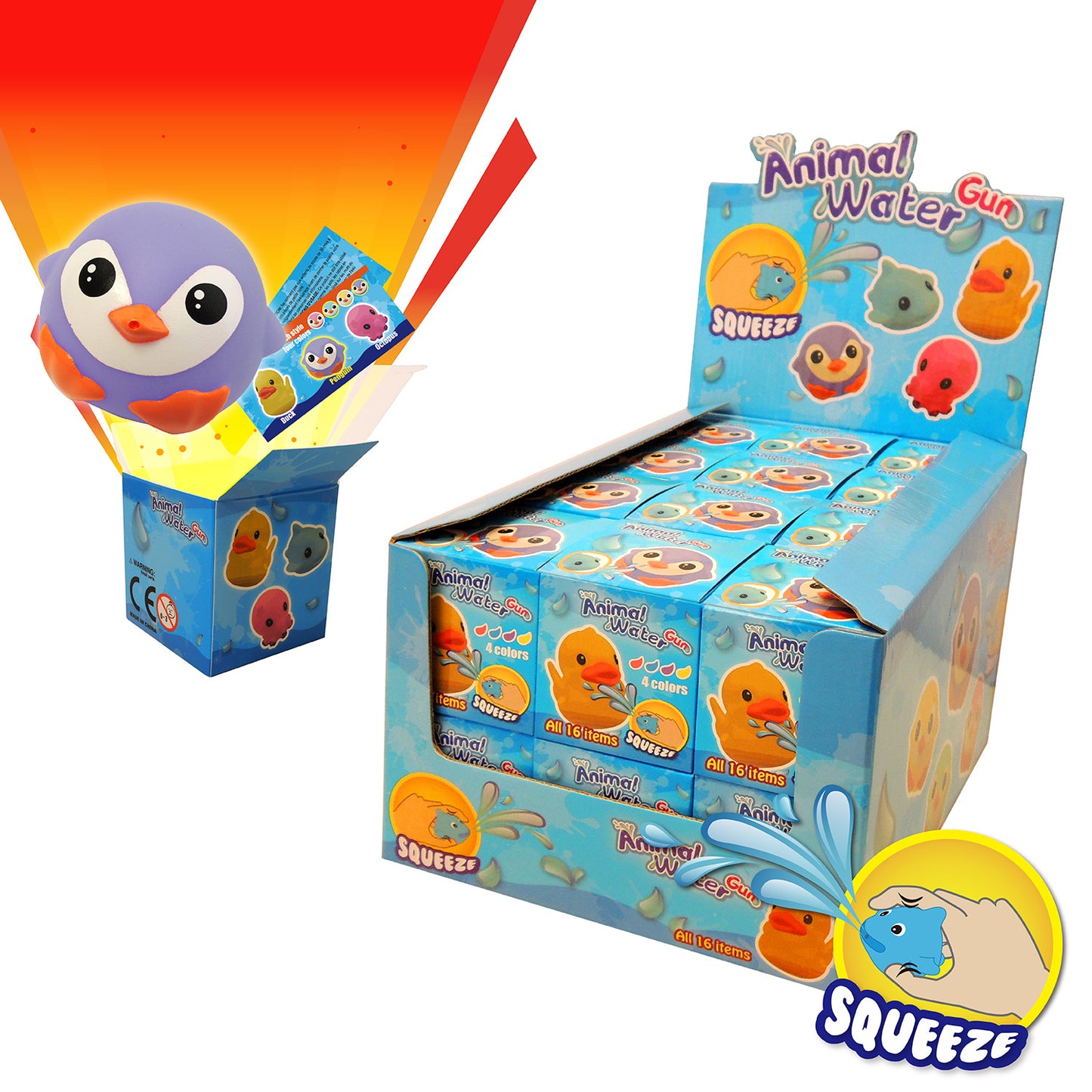 Animal Water Gun Display box