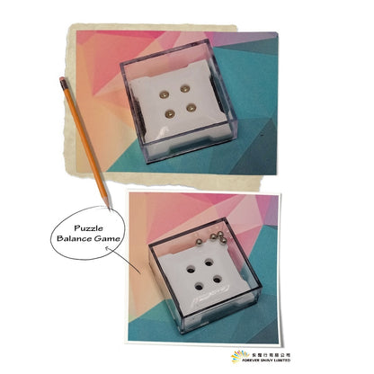 Puzzle Balance Game in 65mm capsule