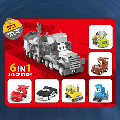 Brick Car 6pc capsule box(65mm)
