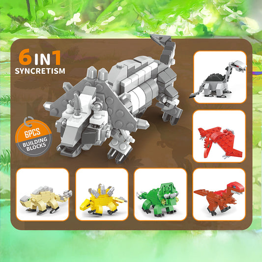 Brick Dinosaur Park 6pc capsule box(65mm)