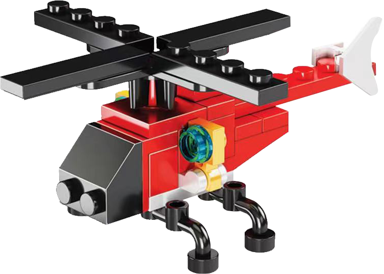 Fireman brick in 63x70mm capsule