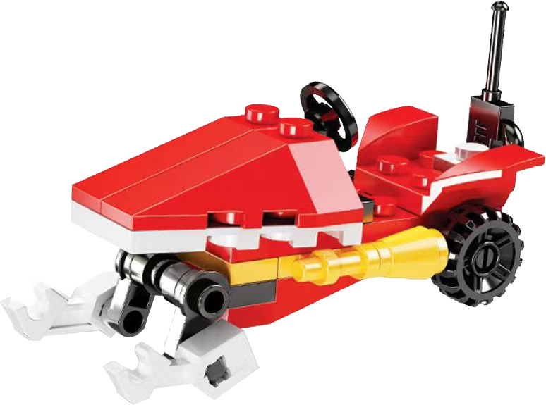 Fireman brick in 63x70mm capsule