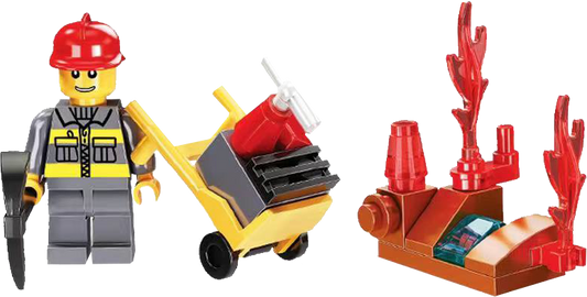 Fireman brick in 63x70mm capsule