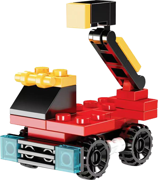Fireman brick in 63x70mm capsule