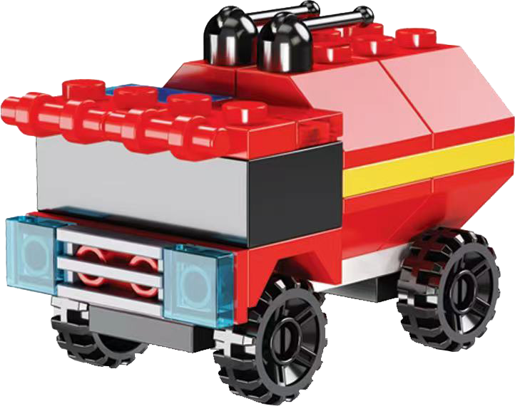 Fireman brick in 63x70mm capsule