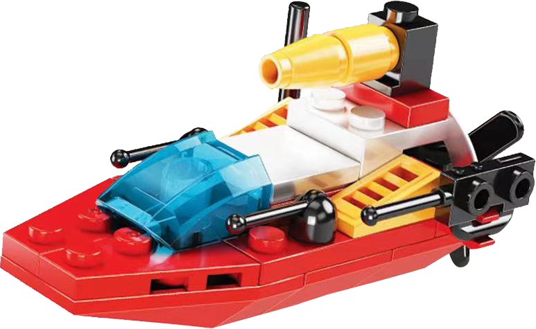 Fireman brick in 63x70mm capsule