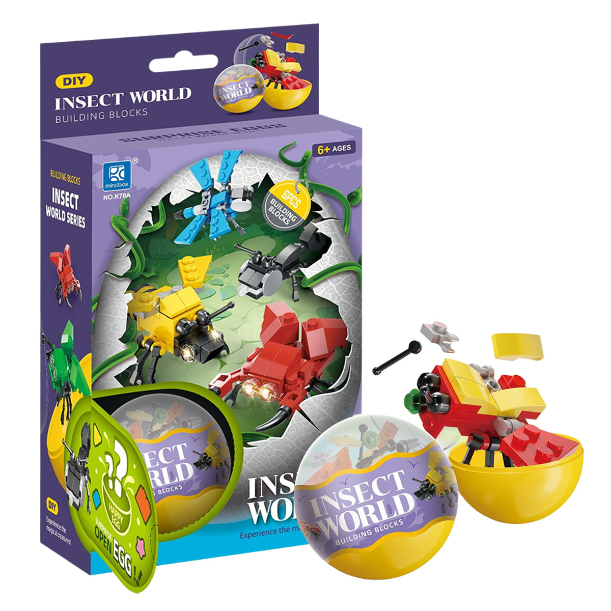 Brick insect 6pc capsule box(65mm)