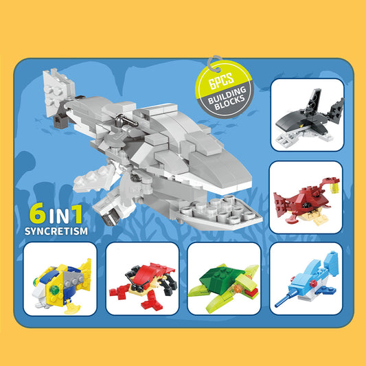 Brick Sea Animal 6pc capsule box(65mm)