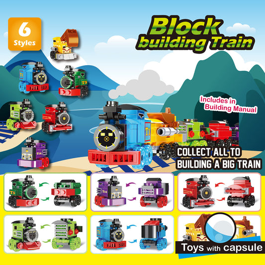 Brick train in 63x70mm capsule